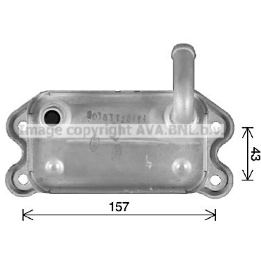 vo3299 AVA Quality Cooling Масляный радиатор двигателя