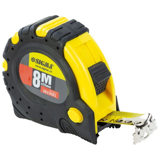 Рулетка Sigma 3823081 8 м