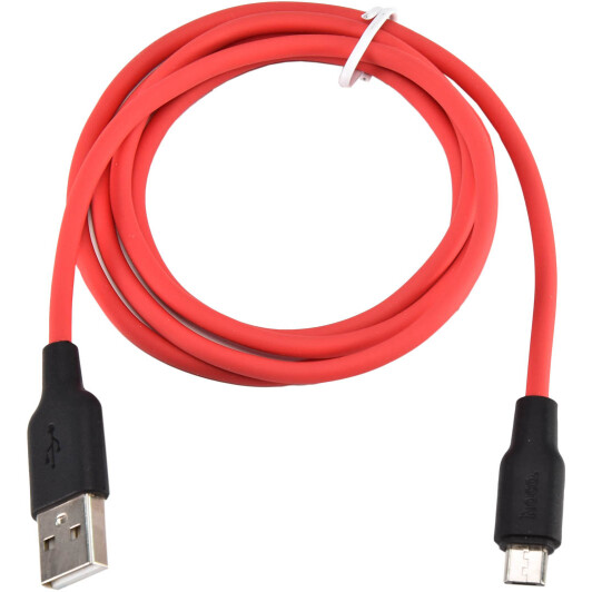 Кабель Hoco X21 X21MICROBLACKRED USB - Micro USB 1 м