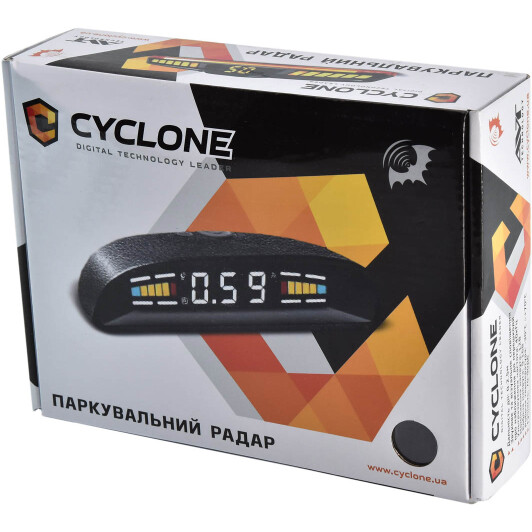 Парктроник Cyclone SQ-4D черный 4 шт.