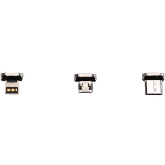 Кабель 3 в 1 Baseus USB - Apple Lightning - type-C - Micro USB Zinc Magnetic TZCAXC-B01 2 м