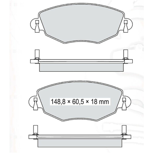 D205E DAfmi Тормозные колодки