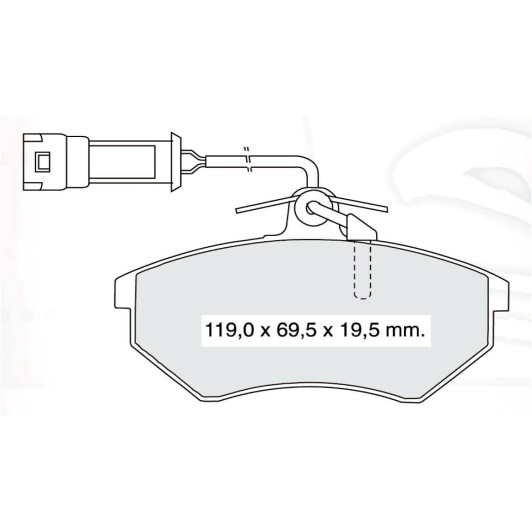 Тормозные колодки DAfmi D328E