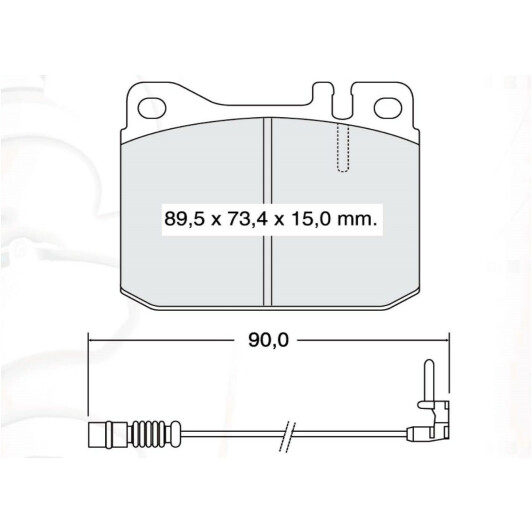 Тормозные колодки DAfmi D242E