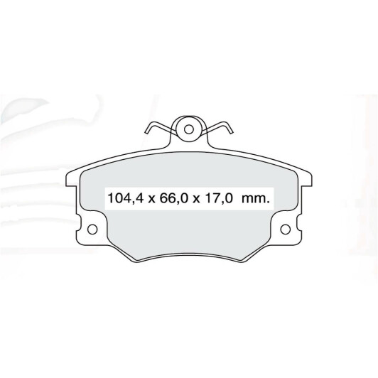 Тормозные колодки DAfmi D373E