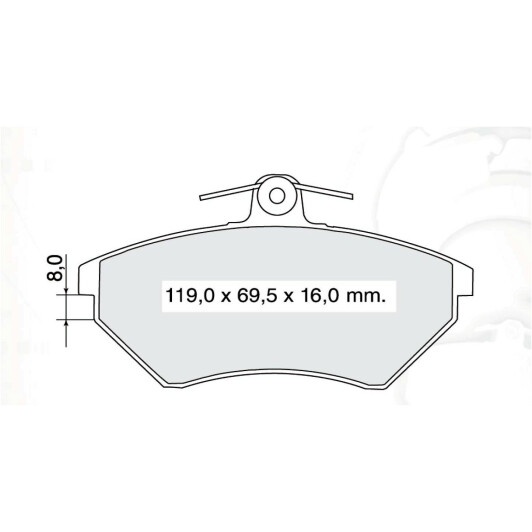 Тормозные колодки DAfmi D151E