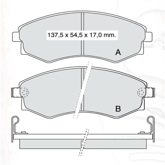D487E DAfmi Тормозные колодки