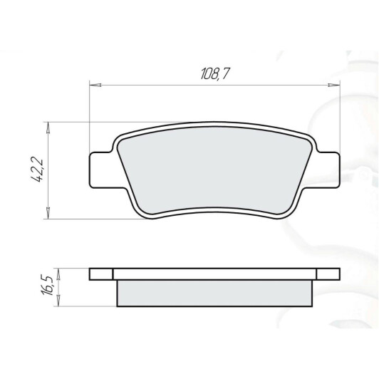 D513E DAfmi Тормозные колодки