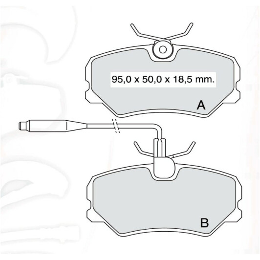 Тормозные колодки DAfmi D439E