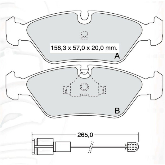 D620E DAfmi Тормозные колодки