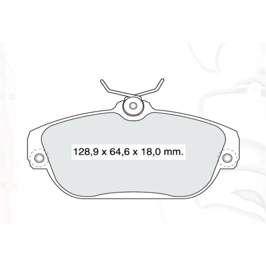 D819E DAfmi Тормозные колодки