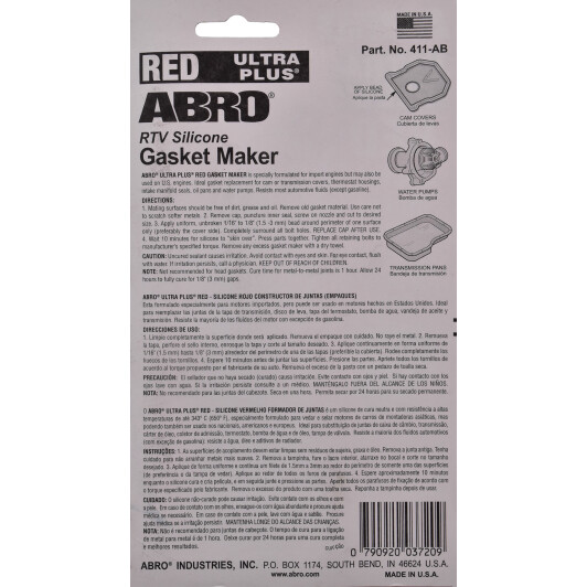 ABRO Ultra Plus 999 красный формирователь прокладок