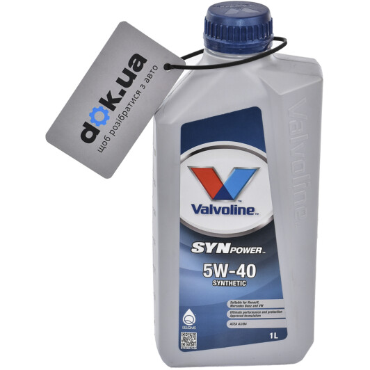 Моторное масло Valvoline SynPower 5W-40 1 л на Opel Vivaro