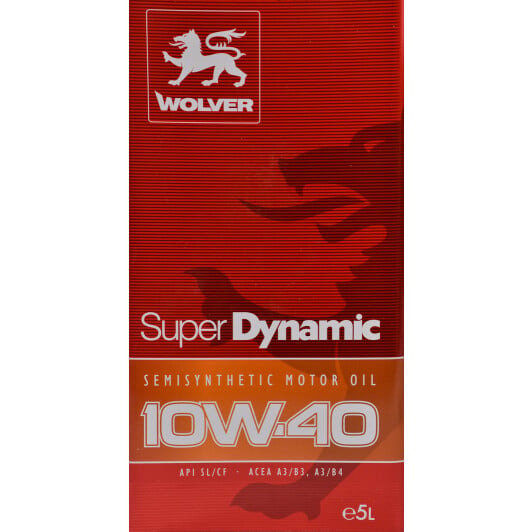 Моторное масло Wolver Super Dynamic 10W-40 5 л на Chevrolet Lumina
