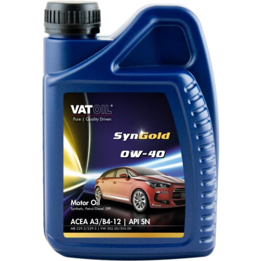 Моторное масло VatOil SynGold 0W-40 1 л на Citroen C3