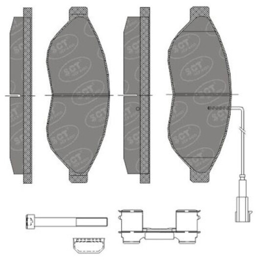 Тормозные колодки SCT Germany sp477pr