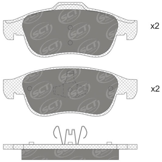 Тормозные колодки SCT Germany sp737pr