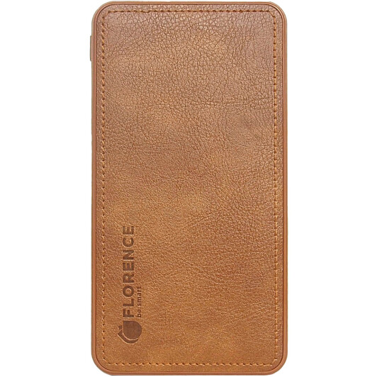 Повербанк Florence Leather 10000 mAh коричневый