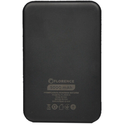 Повербанк Florence T-Win 5000 mAh