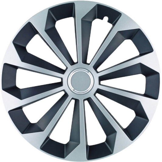 Комплект ковпаків на колеса JESTIC Fame Ring Mix колір сріблястий + чорний R14
