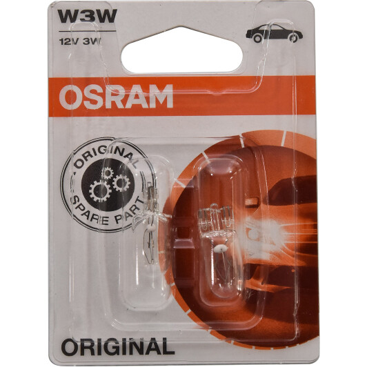 Автолампа Osram Original W3W W2,1x9,5d 3 W прозора 282102b