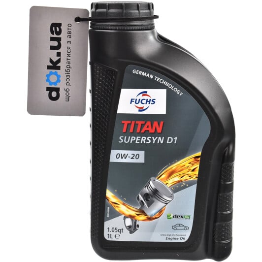 Моторное масло Fuchs Titan Supersyn D1 0W-20 1 л на Citroen C3