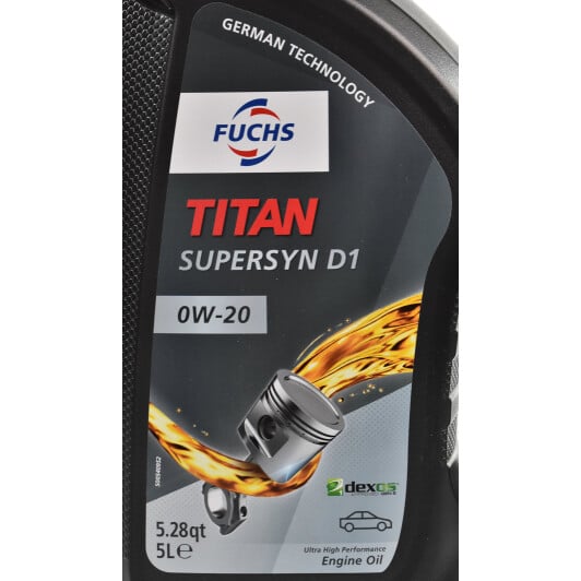 Моторное масло Fuchs Titan Supersyn D1 0W-20 5 л на Toyota Hilux