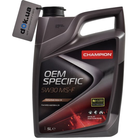 Моторное масло Champion OEM Specific MS-F 5W-30 5 л на Hyundai i10