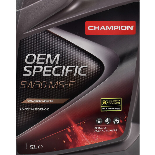 Моторное масло Champion OEM Specific MS-F 5W-30 5 л на Hyundai i10