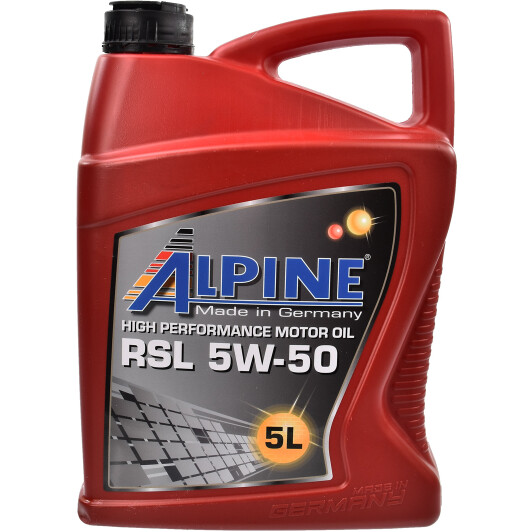 Моторна олива Alpine RSL 5W-50 5 л на Alfa Romeo RZ