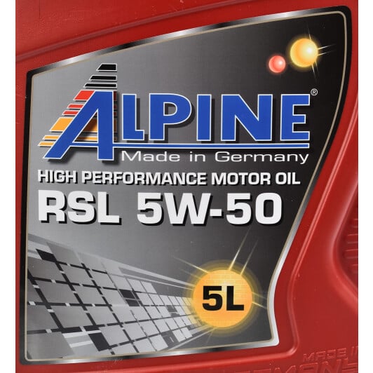 Моторна олива Alpine RSL 5W-50 5 л на Toyota Land Cruiser