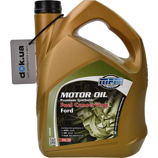 Моторна олива MPM Premium Synthetic Fuel Conserving Ford 5W-30 5 л на Ford Mustang