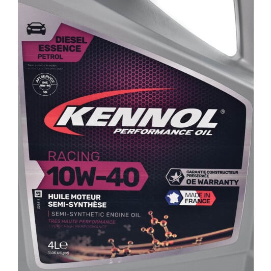 Моторна олива Kennol Racing 10W-40 4 л на Kia Pride