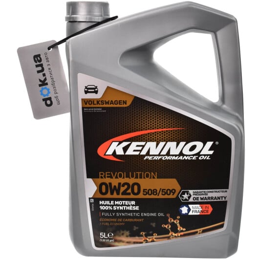 Моторное масло Kennol Revolution 508/509 0W-20 на MG ZR