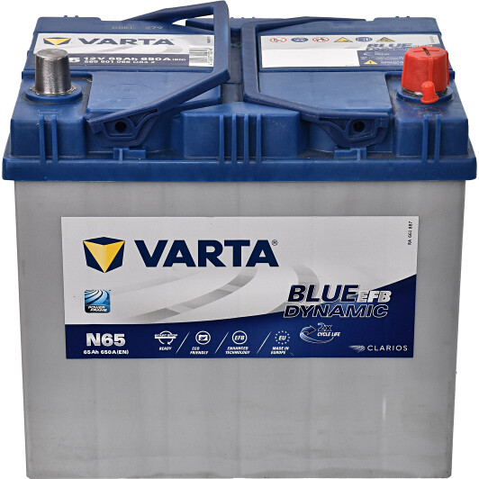 Акумулятор Varta 6 CT-65-R Blue Dynamic EFB 565501065