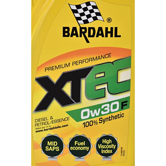 Моторное масло Bardahl XTEC F 0W-30 на Volkswagen NEW Beetle