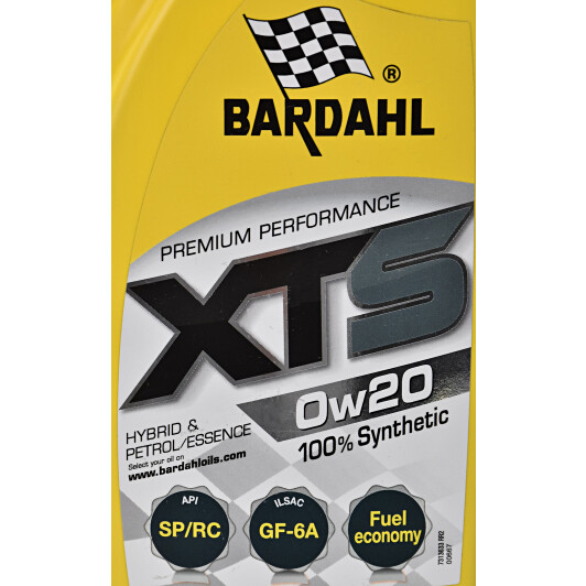 Моторное масло Bardahl XTS 0W-20 1 л на Peugeot 1007