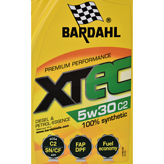 Моторное масло Bardahl XTEC C2 5W-30 1 л на Jaguar XJS