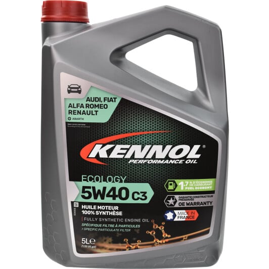 Моторное масло Kennol Ecology C3 5W-40 5 л на Suzuki X-90