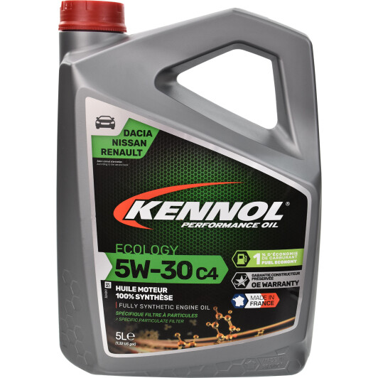 Моторна олива Kennol Ecology C4 5W-30 5 л на Chevrolet Niva