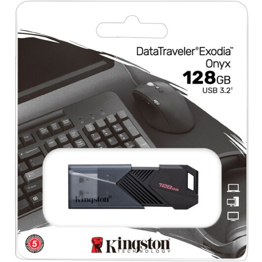 Флешка Kingston DataTraveler Exodia Onyx 128 ГБ