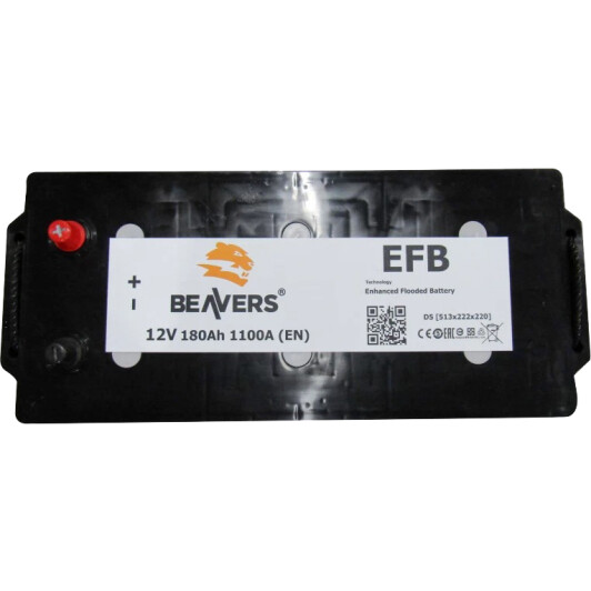 Аккумулятор Beavers 6 CT-180-L EFB 6180LBEAVERSEFB