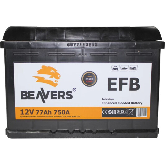 Акумулятор Beavers 6 CT-77-R EFB 677RBEAVERSEFB
