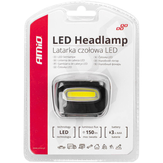 Налобний ліхтар Amio 02199