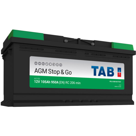 Аккумулятор TAB 6 CT-105-R Stop & Go 213105