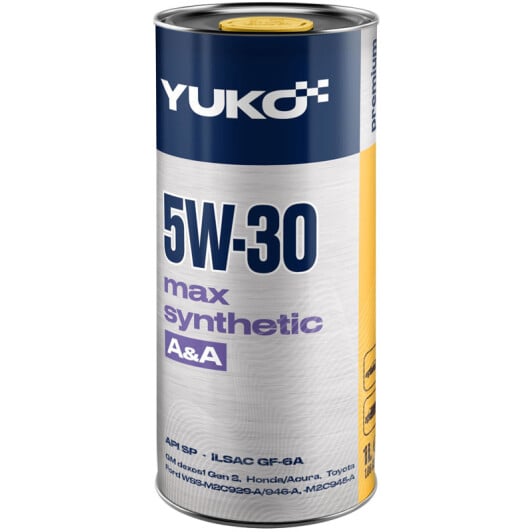Моторное масло Yuko Max Synthetic 5W-30 1 л на Chery Tiggo