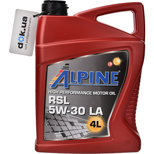 Моторное масло Alpine RSL LA 5W-30 4 л на Lada 2110