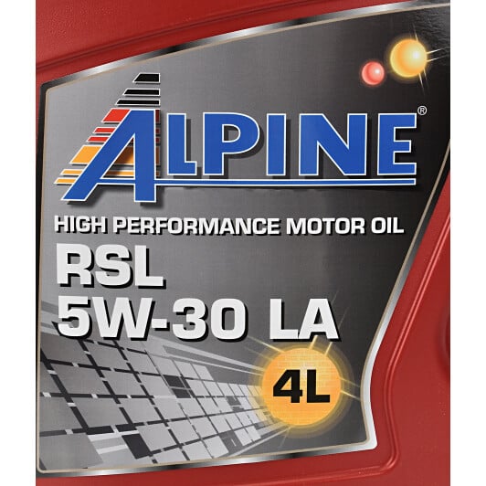 Моторна олива Alpine RSL LA 5W-30 4 л на Ford Mustang