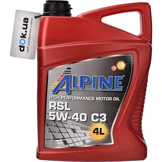 Моторное масло Alpine RSL C3 5W-40 4 л на Peugeot 309