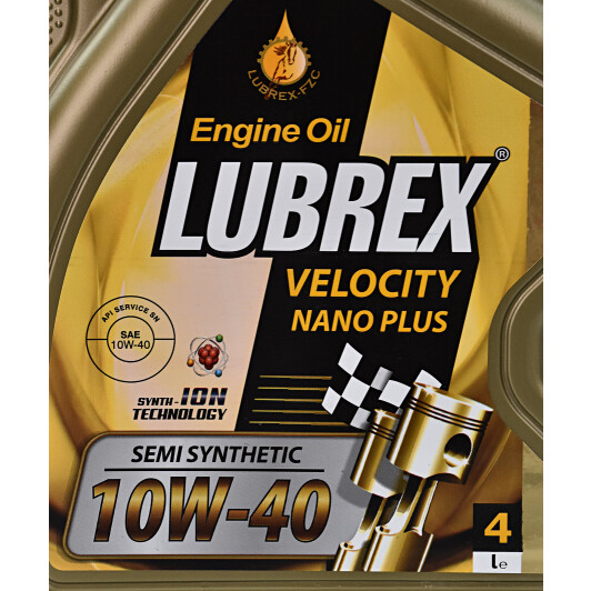 Моторное масло Lubrex Velocity Nano Plus 10W-40 4 л на Alfa Romeo 155